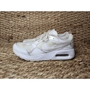 Nike Air Max SC CW4554-101 Sneaker Women US 10 White Leather Running Shoes